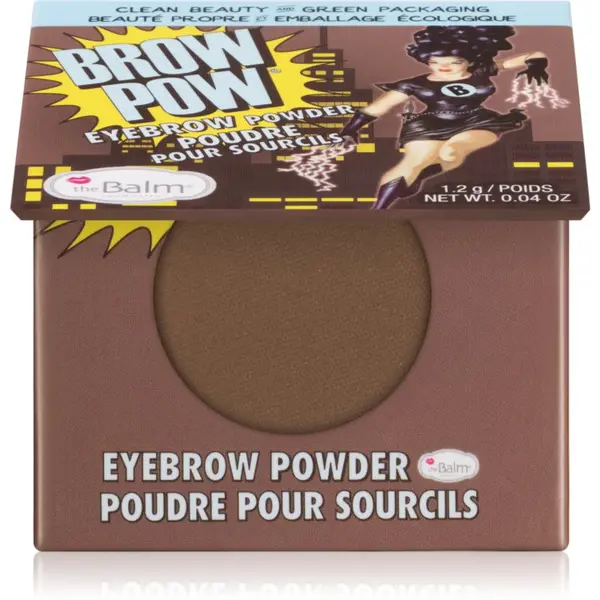 theBalm theBalm Browpow® puder za obrvi v praktičnem magnetnem etuiju odtenek Light Brown 1,2 g