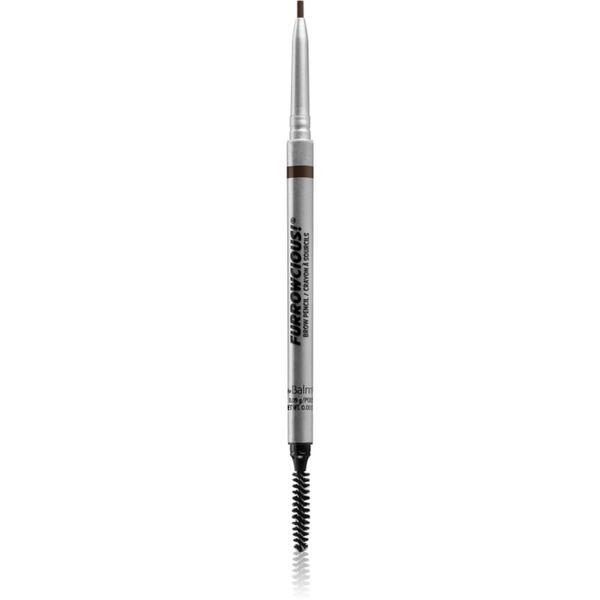 theBalm theBalm Furrowcious!® Brow Pencil svinčnik za obrvi s krtačko odtenek Dark Brown 0,09 g