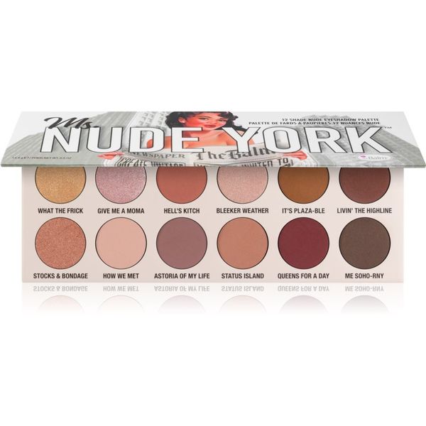 theBalm theBalm Ms. Nude York paleta senčil za oči 14 g