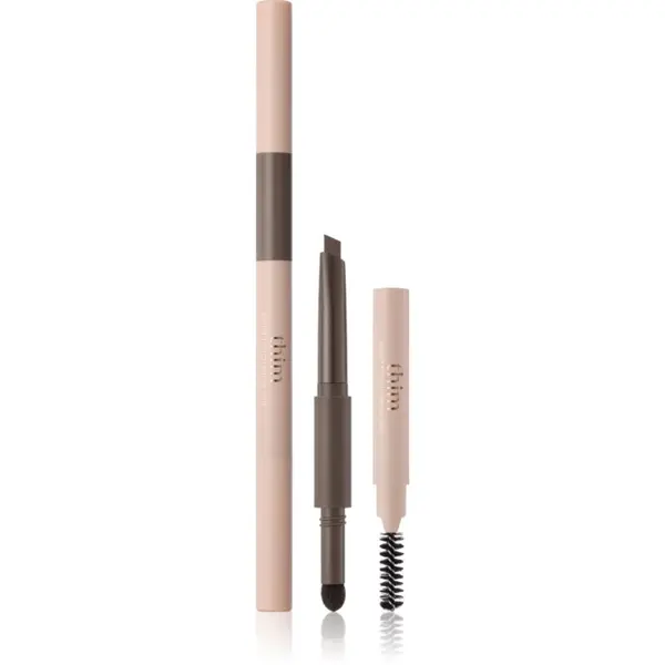 thim thim Artist Touch Brow Duo obojestranski svinčnik za obrvi s krtačko odtenek 02 Natural Brown 0.6 g