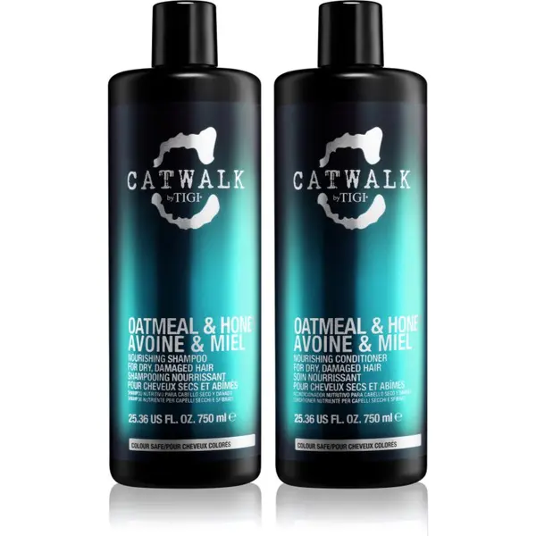 TIGI TIGI Catwalk Oatmeal & Honey ugodno pakiranje za poškodovane lase za ženske