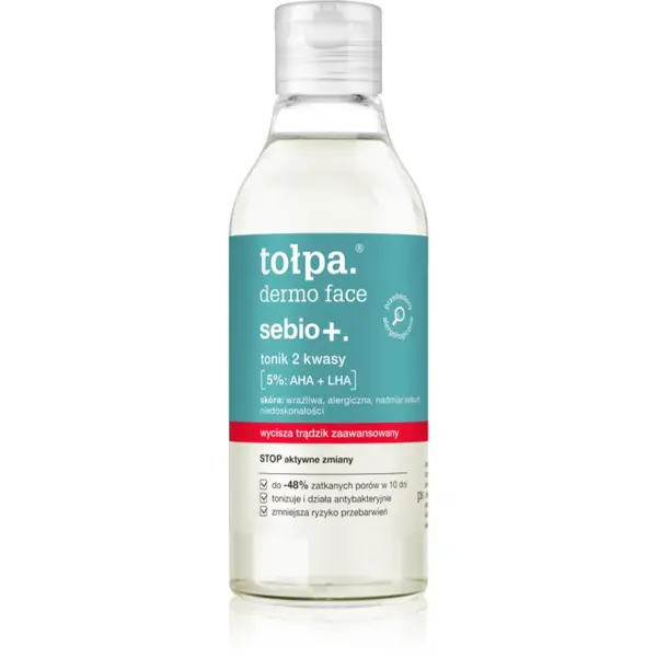 Tołpa Tołpa Dermo Face Sebio + tonik s kislinami 200 ml