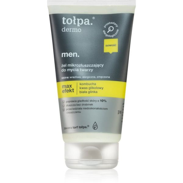 Tołpa Tołpa Dermo Men Max Effect eksfoliacijski čistilni gel za moške 150 ml