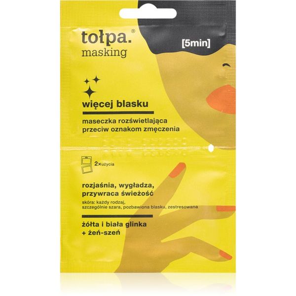 Tołpa Tołpa Masking posvetlitvena maska za obraz 2x5 ml