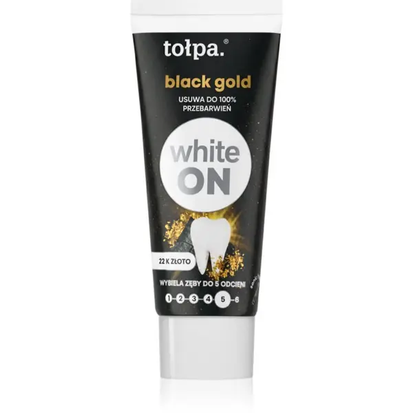 Tołpa Tołpa On White Black Gold zobna pasta za beljenje zob 20 ml