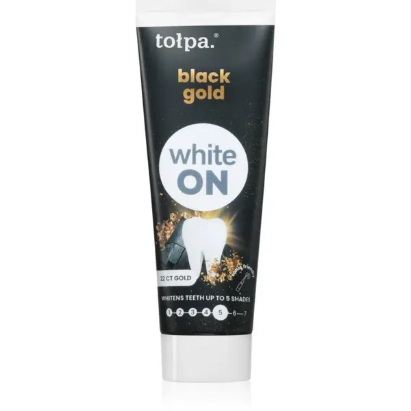 Tołpa Tołpa On White Black Gold zobna pasta za beljenje zob 75 ml