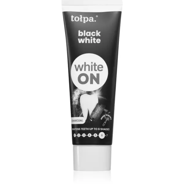 Tołpa Tołpa On White Black White zobna pasta za beljenje zob 75 ml