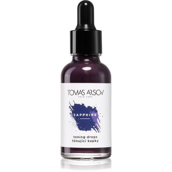 Tomas Arsov Tomas Arsov Sapphire Toning Drops lasna nega za posvetljene, melirane hadne blond lase 30 ml