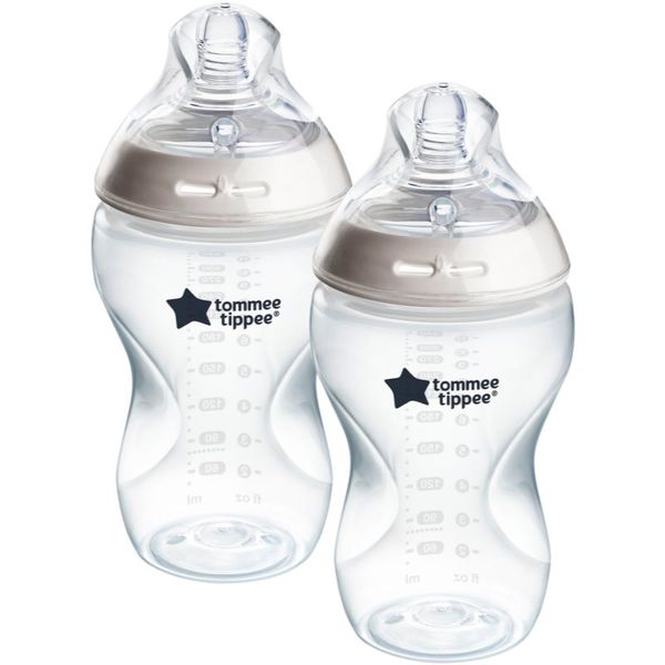 Tommee Tippee Tommee Tippee Closer To Nature Anti-colic Breast-like Teat steklenička za dojenčke Medium Flow 3 m+ 2x340 ml