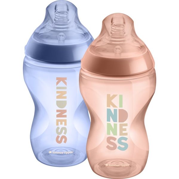 Tommee Tippee Tommee Tippee Closer To Nature Anti-colic Kindness steklenička za dojenčke Medium Flow 3m+ 2x340 ml