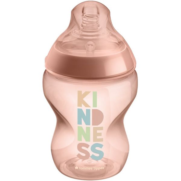 Tommee Tippee Tommee Tippee Closer To Nature Anti-colic Kindness steklenička za dojenčke Slow Flow 0m+ 260 ml