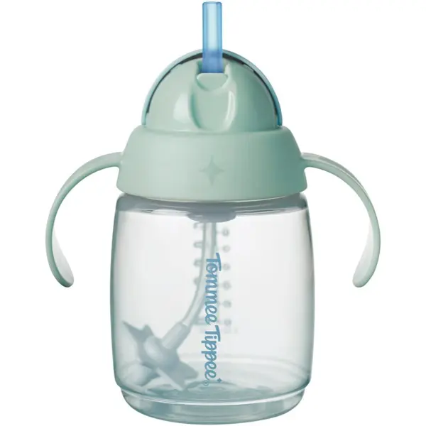 Tommee Tippee Tommee Tippee Trainer Straw otroški lonček z utežjo 6m+ Green 240 ml