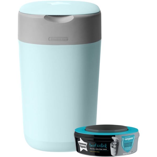 Tommee Tippee Tommee Tippee Twist & Click Blue koš za plenice + dodatna kaseta 1 kos