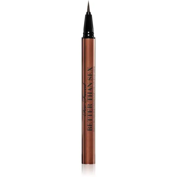 Too Faced Too Faced Better Than Sex Easy Glide Waterproof Liquid Eyeliner dolgoobstojen flomaster za oči odtenek Chocolate 6 ml