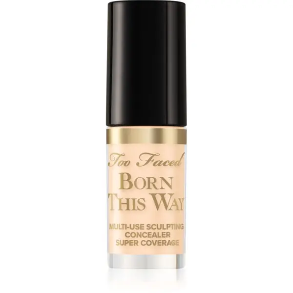 Too Faced Too Faced Born This Way Super Coverage Multi-Use Concealer Travel Size dolgoobstojni korektor za polno prekrivanje odtenek Swan 2 ml