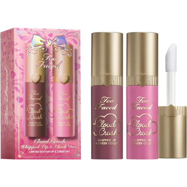 Too Faced Too Faced Holiday Cloud Crush Whipped Lip & Cheek Duo darilni set za ustnice in lica