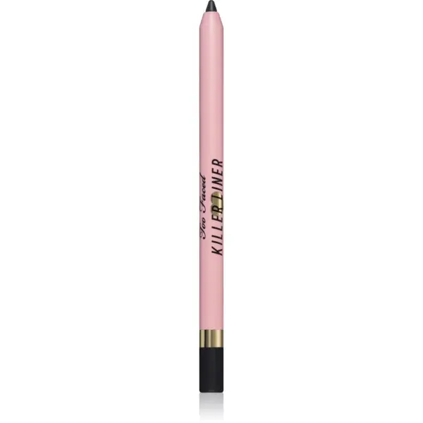 Too Faced Too Faced Killer Liner 36 Hour Waterproof Gel Eyeliner Pencil vodoodporni gel svinčnik za oči za dolgoobstojen učinek odtenek Black 1,2 g