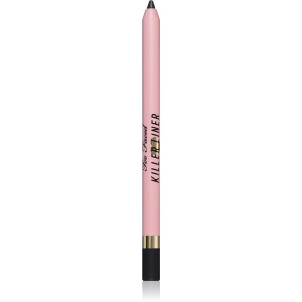 Too Faced Too Faced Killer Liner 36 Hour Waterproof Gel Eyeliner Pencil vodoodporni gel svinčnik za oči za dolgoobstojen učinek odtenek Black 1,2 g