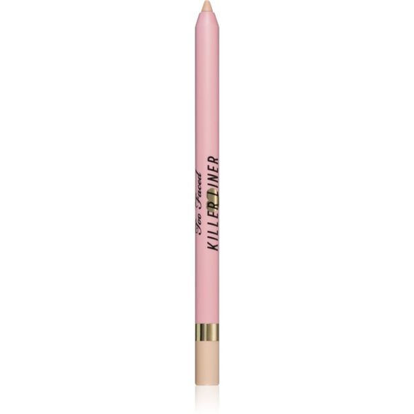 Too Faced Too Faced Killer Liner 36 Hour Waterproof Gel Eyeliner Pencil vodoodporni gel svinčnik za oči za dolgoobstojen učinek odtenek Cashmere 1,2 g