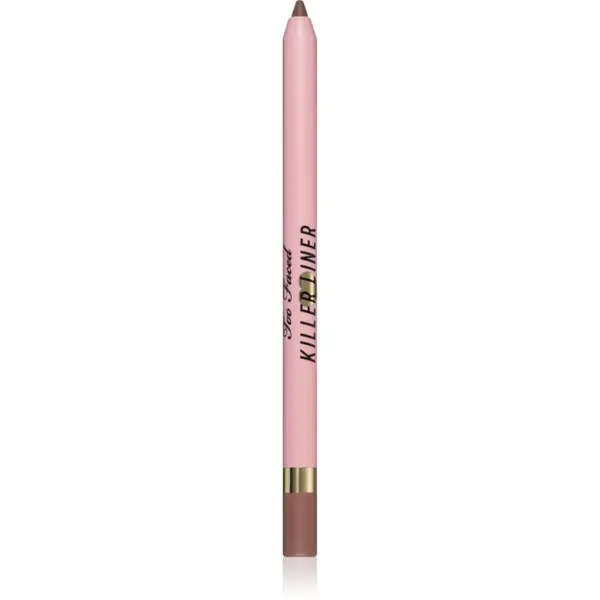 Too Faced Too Faced Killer Liner 36 Hour Waterproof Gel Eyeliner Pencil vodoodporni gel svinčnik za oči za dolgoobstojen učinek odtenek Killer Taupe 1,2 g