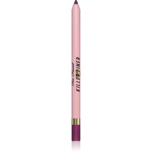 Too Faced Too Faced Killer Liner 36 Hour Waterproof Gel Eyeliner Pencil vodoodporni gel svinčnik za oči za dolgoobstojen učinek odtenek Queen 1,2 g