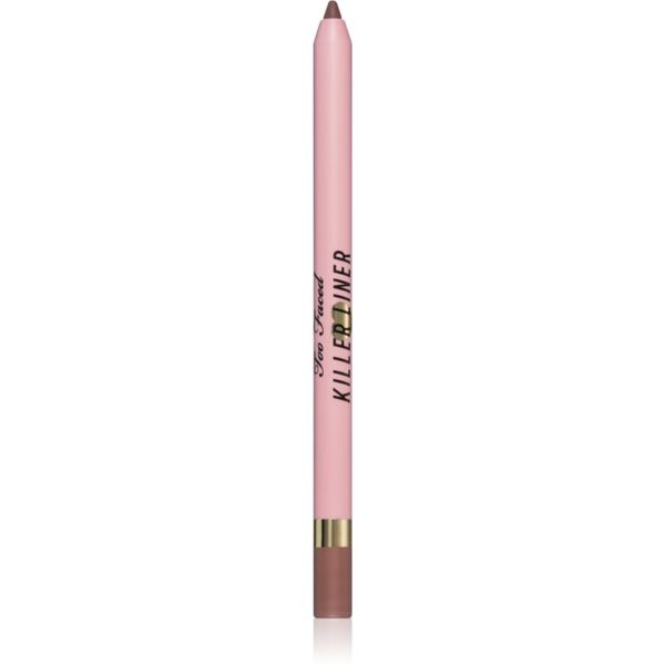 Too Faced Too Faced Killer Liner 36 Hour Waterproof Gel Eyeliner Pencil vodoodporni gel svinčnik za oči za dolgoobstojen učinek odtenek Taupe 1,2 g