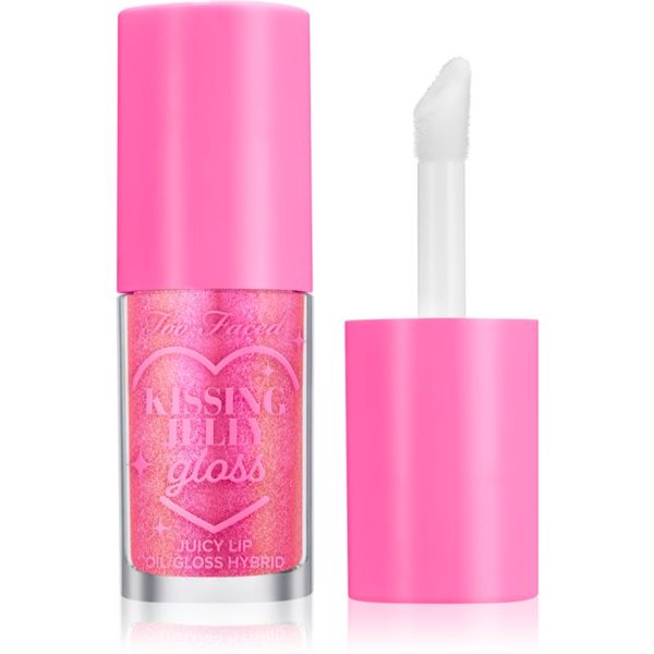 Too Faced Too Faced Kissing Jelly Lip Oil Gloss oljast sijaj za ustnice za intenzivno vlažnost odtenek Bubblegum 4,5 ml