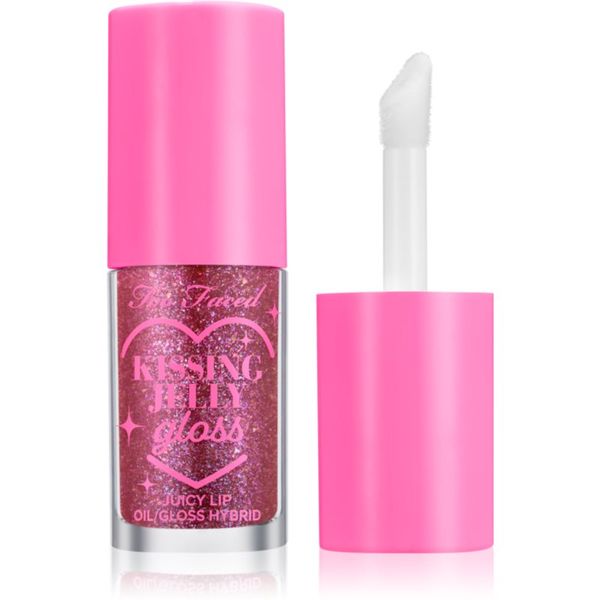 Too Faced Too Faced Kissing Jelly Lip Oil Gloss oljast sijaj za ustnice za intenzivno vlažnost odtenek Grape Soda 4,5 ml