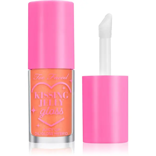 Too Faced Too Faced Kissing Jelly Lip Oil Gloss oljast sijaj za ustnice za intenzivno vlažnost odtenek Peach Ring 4.5 ml