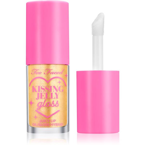 Too Faced Too Faced Kissing Jelly Lip Oil Gloss oljast sijaj za ustnice za intenzivno vlažnost odtenek Pina Colada 4,5 ml