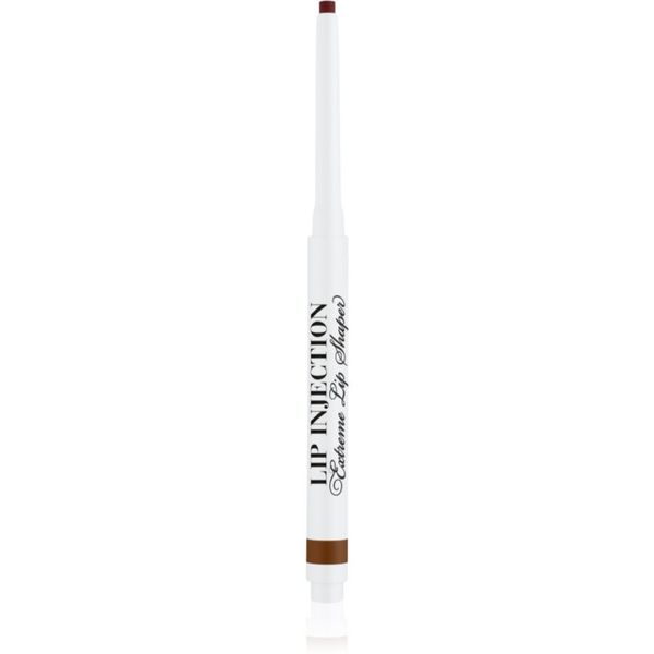 Too Faced Too Faced Lip Injection Extreme Lip Shaper črtalo za ustnice za dolgotrajajoč volumen odtenek Espresso Shot 0,38 g