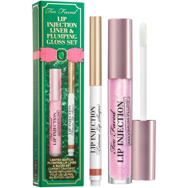 Too Faced Too Faced Lip Injection Liner & Plumping Gloss darilni set Original (za ustnice)