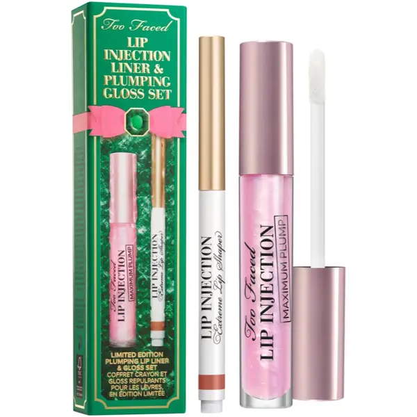 Too Faced Too Faced Lip Injection Liner & Plumping Gloss Set darilni set za ustnice Original