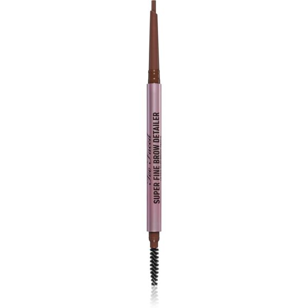 Too Faced Too Faced Super Fine Brow Detailer Eyebrow Pencil dolgoobstojni svinčnik za obrvi odtenek Auburn 0,08 g