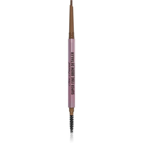 Too Faced Too Faced Super Fine Brow Detailer Eyebrow Pencil dolgoobstojni svinčnik za obrvi odtenek Medium Brown 0,08 g