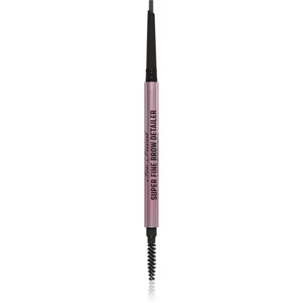 Too Faced Too Faced Super Fine Brow Detailer Eyebrow Pencil dolgoobstojni svinčnik za obrvi odtenek Soft Black 0.08 g