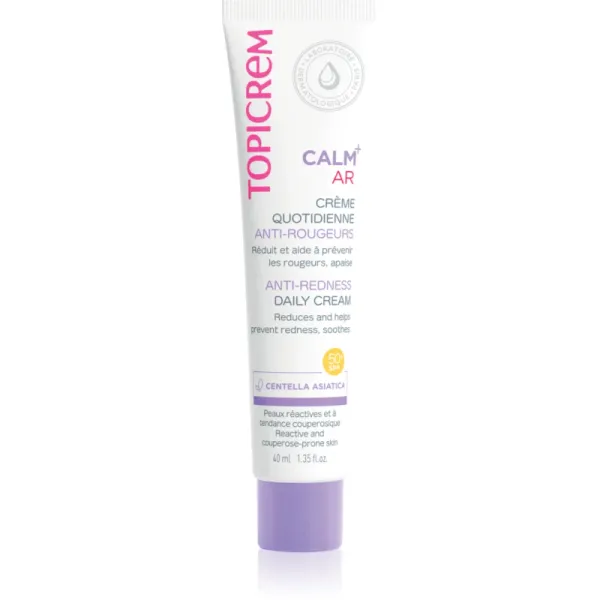 Topicrem Topicrem CALM+ Anti-Redness Daily Cream pomirjajoča dnevna krema proti rdečici SPF 50+ 40 ml