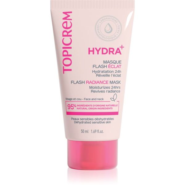 Topicrem Topicrem Hydra+ Flash Radiance Mask vlažilna in posvetlitvena maska 50 ml