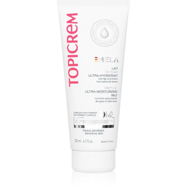 Topicrem Topicrem MELA Unifying Ultra-Moisturizing Milk SPF15 vlažilni losjon proti pigmentnim madežem SPF 15 200 ml