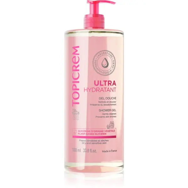 Topicrem Topicrem UH BODY Gentle Cleansing Gel nežni gel za umivanje za obraz, telo in lase 1000 ml