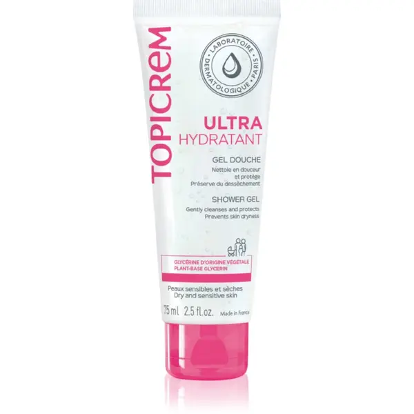 Topicrem Topicrem UH BODY Gentle Cleansing Gel nežni gel za umivanje za obraz, telo in lase 75 ml