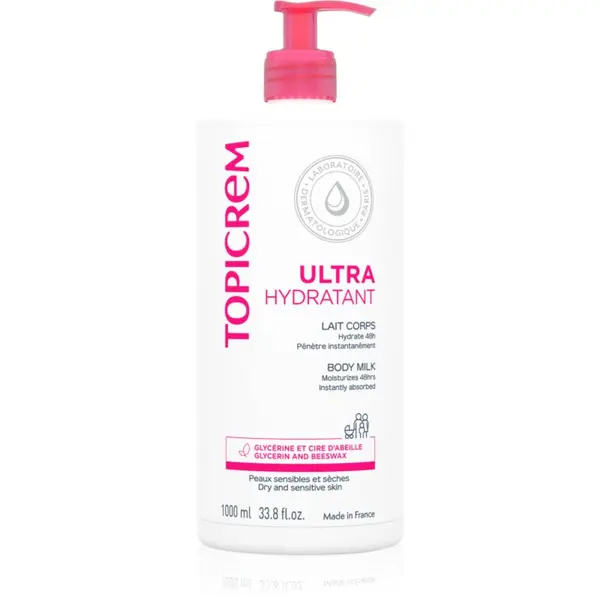 Topicrem Topicrem UH BODY Ultra-Moisturizing Body Milk globinsko vlažilno mleko za telo za suho in občutljivo kožo 1000 ml