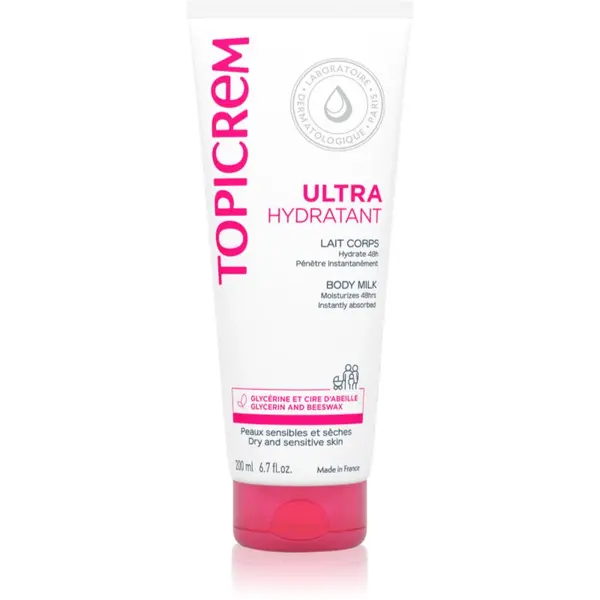Topicrem Topicrem UH BODY Ultra-Moisturizing Body Milk globinsko vlažilno mleko za telo za suho in občutljivo kožo 200 ml
