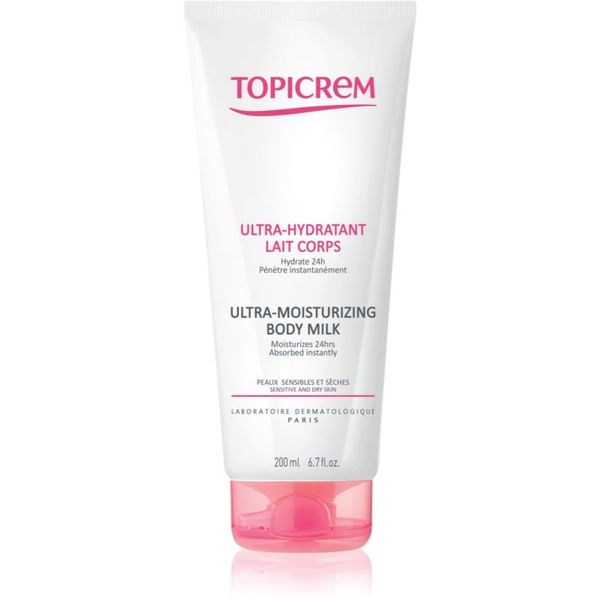 Topicrem Topicrem UH BODY Ultra-Moisturizing Body Milk globinsko vlažilno mleko za telo za suho in občutljivo kožo 200 ml