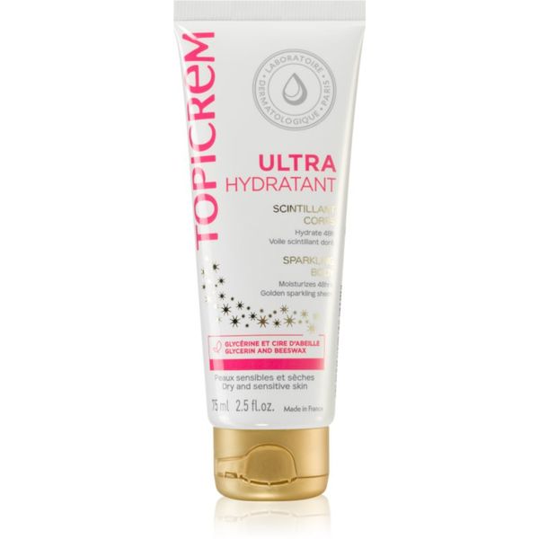 Topicrem Topicrem UH BODY Ultra-Moisturizing Sparkling Body intenzivno vlažilni losjon za telo z bleščicami 75 ml