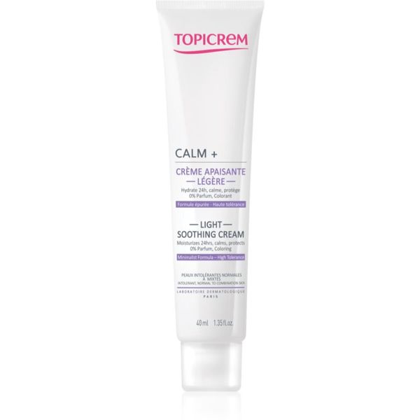 Topicrem Topicrem UH FACE CALM+ Light Soothing Cream lahka pomirjajoča krema za normalno do mešano kožo 40 ml