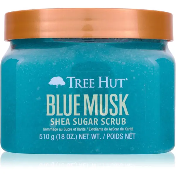 Tree Hut Tree Hut Shea Sugar Scrub Blue Musk sladkorni piling za telo 510 g
