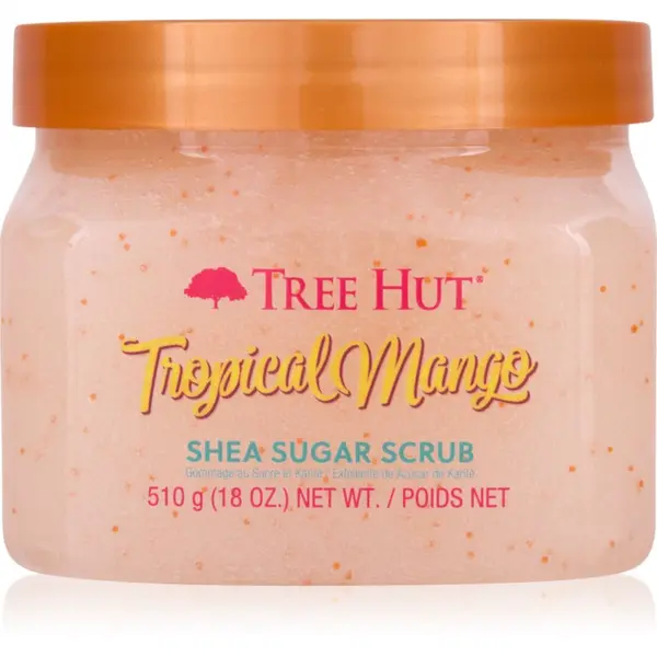 Tree Hut Tree Hut Shea Sugar Scrub Tropical Mango sladkorni piling z karitejevim maslom 510 g