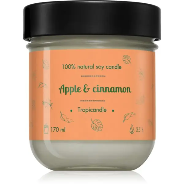 Tropicandle Tropicandle Apple & Cinnamon dišeča sveča 170 ml