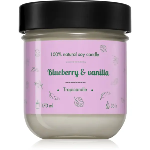 Tropicandle Tropicandle Blueberry & Vanilla dišeča sveča 170 ml
